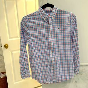 Vineyard vines boys Medium 12-14 button down shirt
